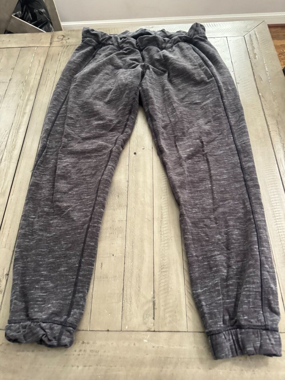 Lululemon Fleece Lined Space Dye Jogger Pants Black Size 10